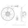 Radiador de ventilador de enfriamiento para A3 TT VW Golf